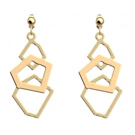 Boucles d'oreilles femme Gigi géomètriques Les Georgettes dorées