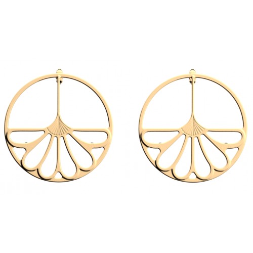 Boucles d'oreilles femme Altesse Chic Dorées Bleuet