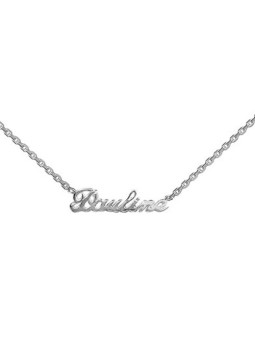 Collier prénom découpé en Argent