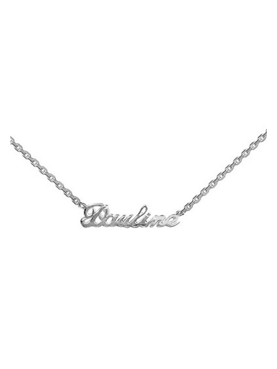 Collier prénom découpé en Argent