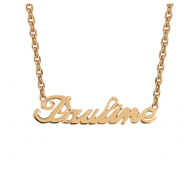 Plaqué Or Collier Prenom Or Jaune Collier Prénom Plaqué Or