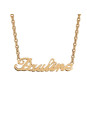 Collier prénom découpé en plaqué Or