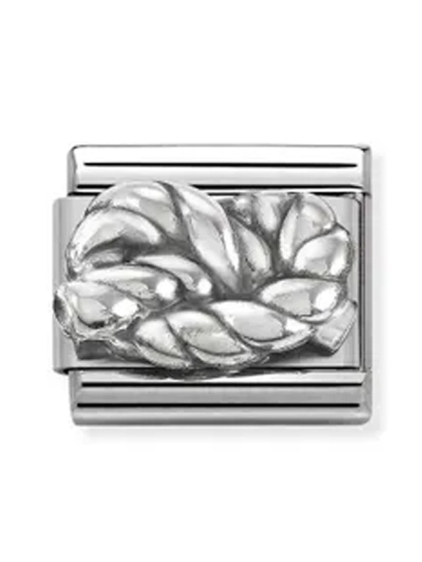 Maillon Nomination classic symbole de l'infini en Argent