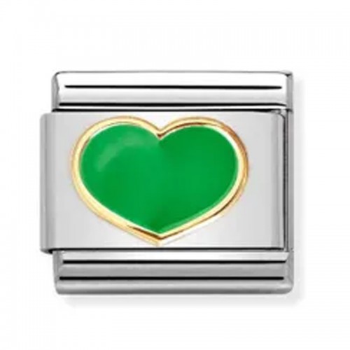 Maillon Nomination classic coeur vert