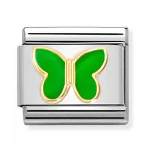 Maillon Nomination classic papillon vert