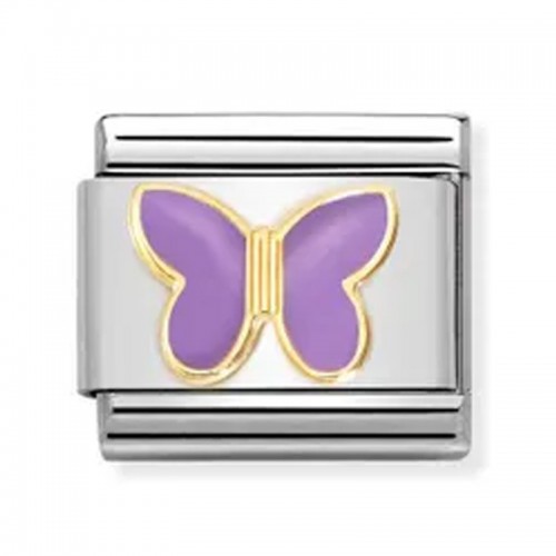 Maillon Nomination classic papillon violet