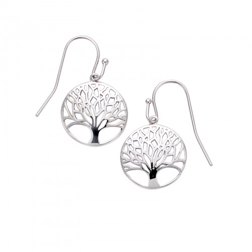 Boucles d'oreilles Argent arbre de vie