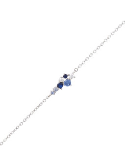 Bracelet Go Mademoiselle Argent et pierres de couleurs synthétiques