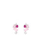 Boucles d'oreilles Argent et pierres de couleurs synthétiques