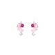 Boucles d'oreilles Argent et pierres de couleurs synthétiques
