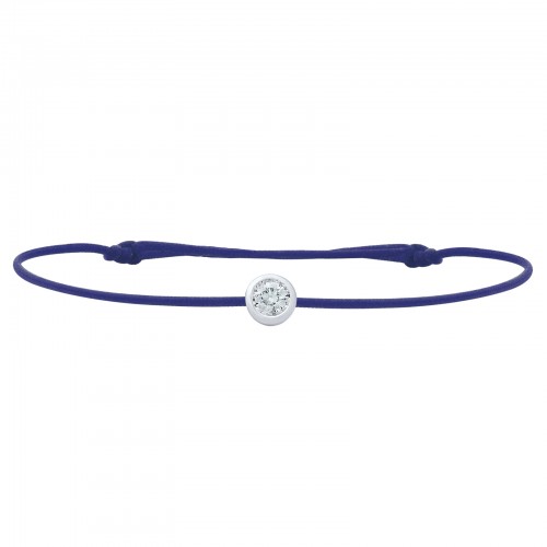 Bracelet Or blanc 18 carats et diamant