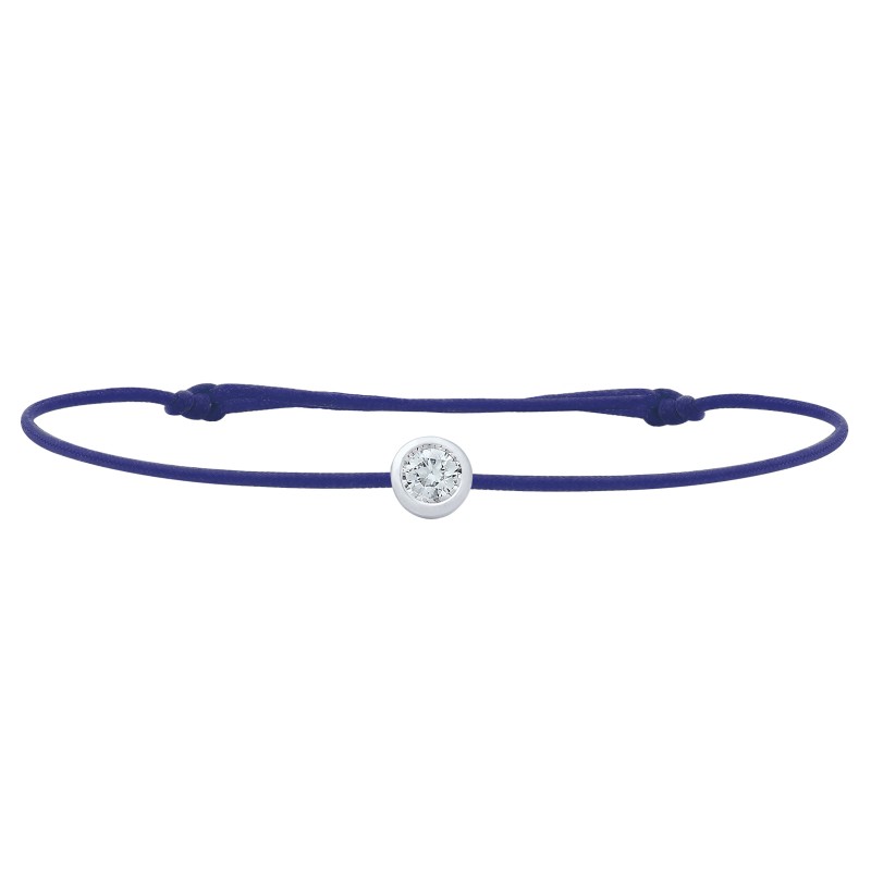 Bracelet Or blanc 18 carats et diamant