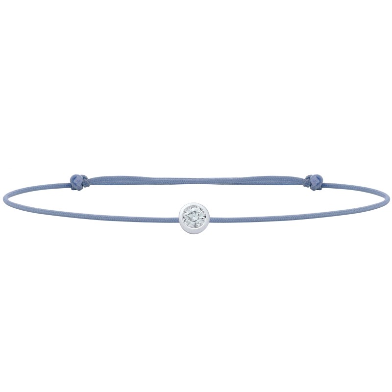 Bracelet Or blanc 18 carats et diamant