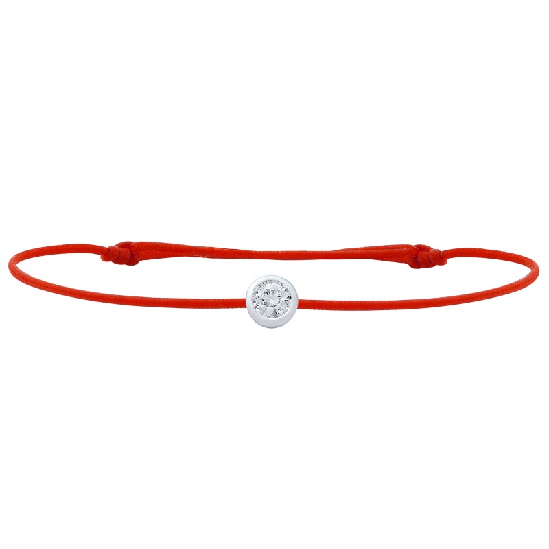 Bracelet Or blanc 18 carats et diamant