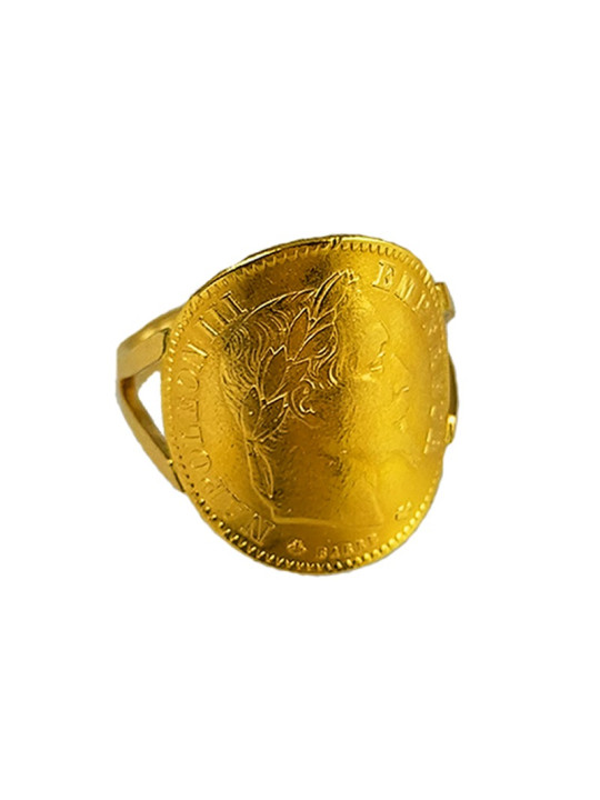 Bague pièce Or 10Frs
