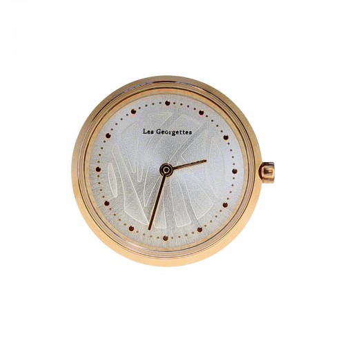 Boitier de montre Les Georgettes rond doré rose