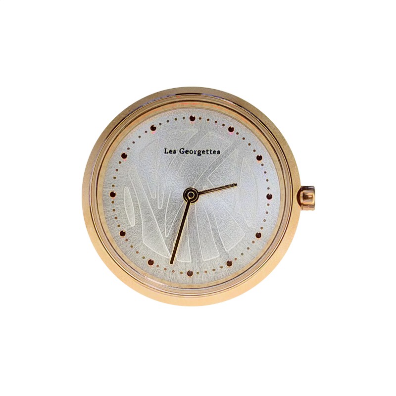 Boitier de montre Les Georgettes rond doré rose