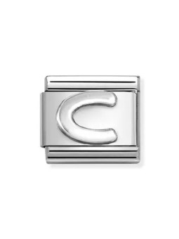 Nomination classic lettre C Argent