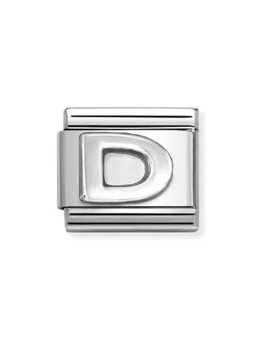 Nomination classic lettre D Argent