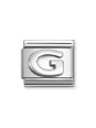 Nomination classic lettre G Argent