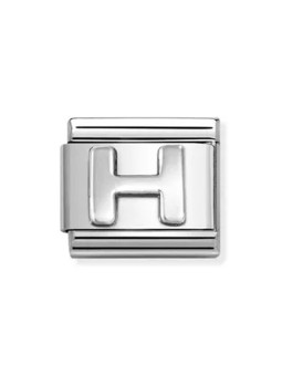 Nomination classic lettre H Argent