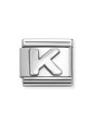 Nomination classic lettre K Argent