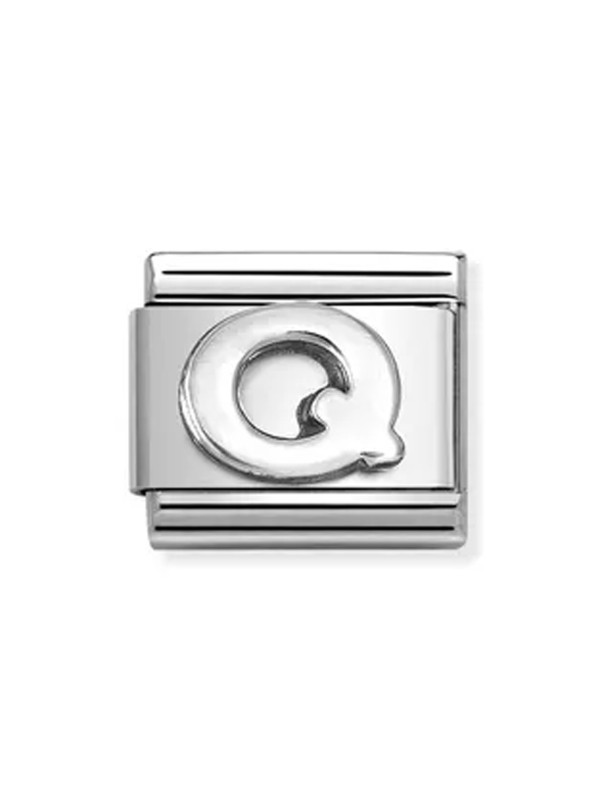 Nomination classic lettre Q Argent