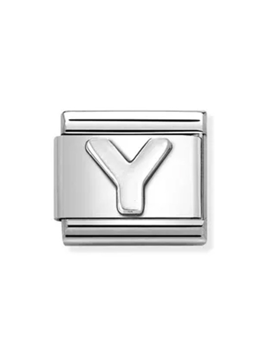 Maillon Nomination classic lettre Y Argent