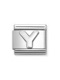 Maillon Nomination classic lettre Y Argent