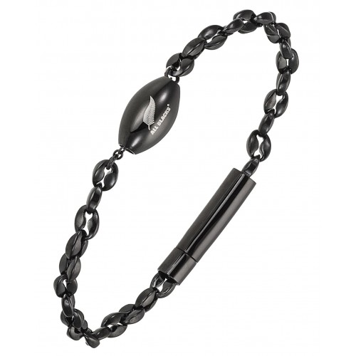 Bracelet All Blacks acier noir