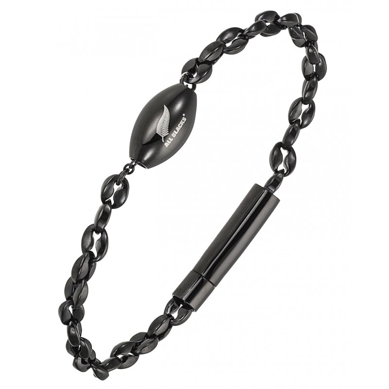 Bracelet All Blacks acier noir