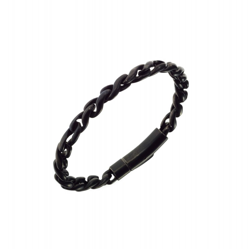 Bracelet All Blacks acier noir