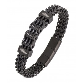 Bracelet All Blacks acier noir