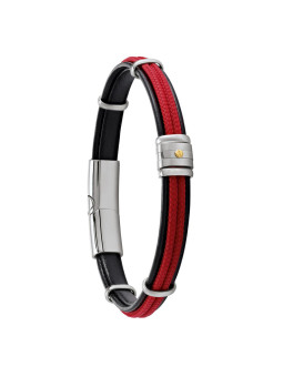 Bracelet homme cuir noir Jourdan