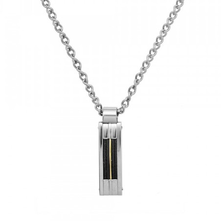 Collier homme acier Jourdan