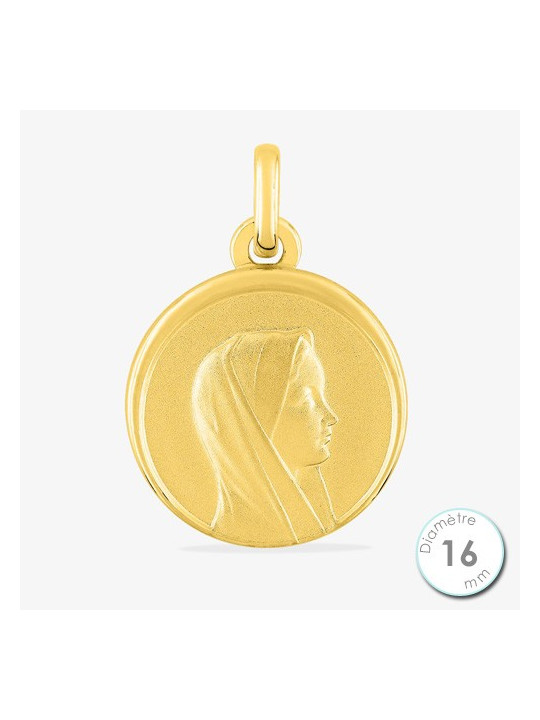 Médaille de baptême Vierge en Or