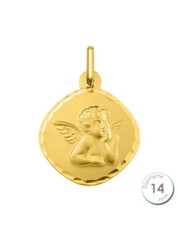 Médaille de baptême Ange en Or jaune