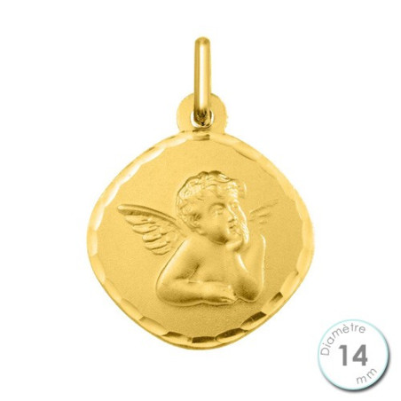 Médaille de baptême Ange en Or jaune