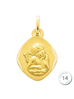 Médaille de baptême Ange en Or jaune