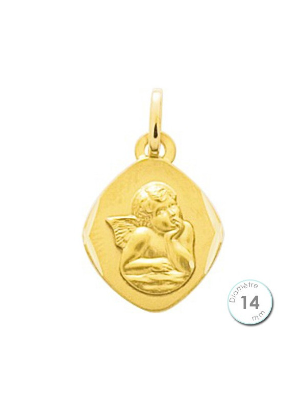 Médaille de baptême Ange en Or jaune