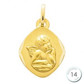 Médaille de baptême Ange en Or jaune