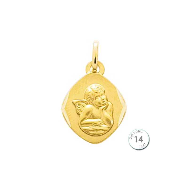 Médaille de baptême Ange en Or jaune