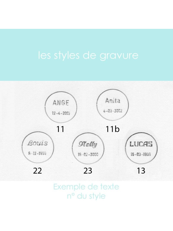 Médaille de baptême Ange en Or Blanc