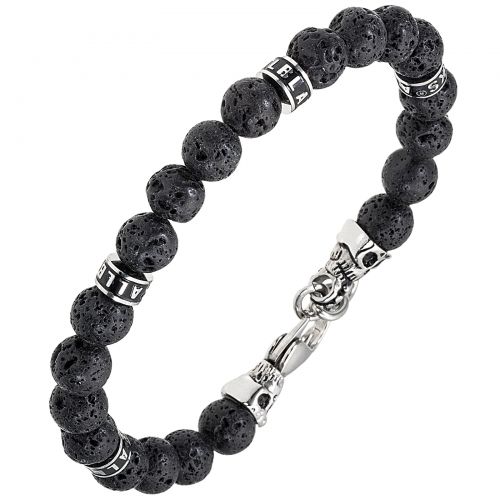 Bracelet All Blacks perles et acier 682366