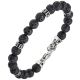 Bracelet All Blacks perles et acier 682366