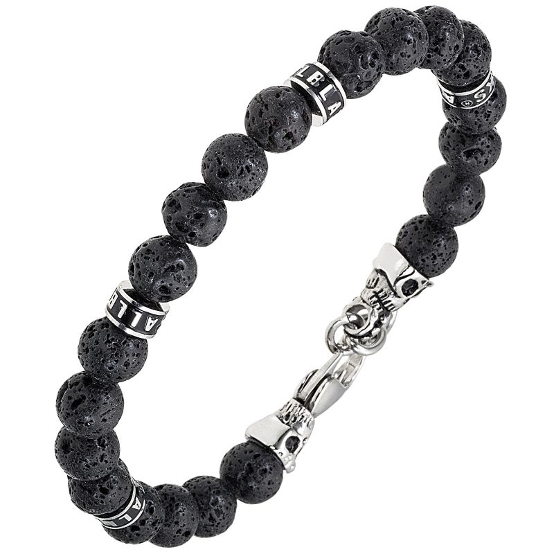 Bracelet All Blacks perles et acier 682366