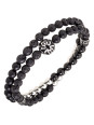 Bracelet All Blacks perles et acier 682370