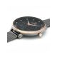 Montre femme Pierre Lannier bracelet milanais noir cadran motif fleuri noir 045L988