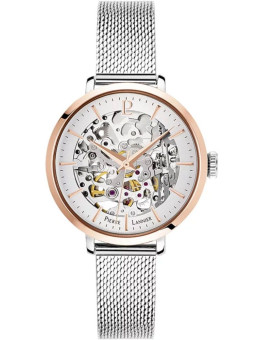 Montre squelette Pierre Lannier femme or rose acier argent 312B628