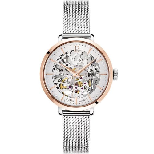 Montre squelette Pierre Lannier femme or rose acier argent 312B628